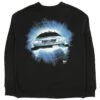 BAIT X Back To The Future Men DMC Delorean Future Crewneck Sweater (black) -Our Apparel Shop babttfdelocrbk 1