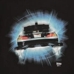 BAIT X Back To The Future Men DMC Delorean Future Crewneck Sweater (black) -Our Apparel Shop babttfdelocrbk 4