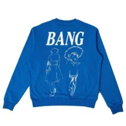 BAIT X Cowboy Bebop Men Bang Crewneck Sweater (blue) -Our Apparel Shop bacbebopbangcrb 3