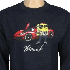 BAIT X SpongeBob SpongeBob SquarePants Crewneck (navy / Heather) -Our Apparel Shop bacrspngev2nyh thum5 43466