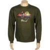 BAIT X SpongeBob SpongeBob SquarePants Crewneck (olive) -Our Apparel Shop bacrspngev2oli thum1 43461