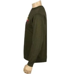 BAIT X SpongeBob SpongeBob SquarePants Crewneck (olive) -Our Apparel Shop bacrspngev2oli thum3 43461