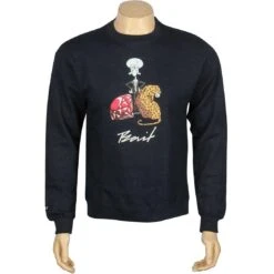 BAIT X SpongeBob Squidward Crewneck (navy / Heather)