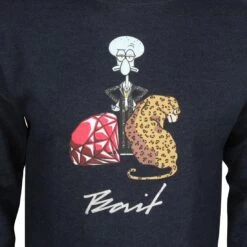 BAIT X SpongeBob Squidward Crewneck (navy / Heather) -Our Apparel Shop bacrsqdwrdv2nhe thum5 43463