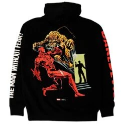 BAIT X Daredevil Men Daredevil Vs Cheetah Hoody (black) -Our Apparel Shop baddcheethdybk 3 1