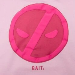 BAIT X Deadpool Men Deadpool Logos Puff Print Hoody (pink) -Our Apparel Shop badeadplhdypk 4