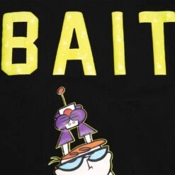 BAIT X Dexter's Laboratory Men BAIT Logo Long Sleeve Tee (black) -Our Apparel Shop badexlablsteebk 3