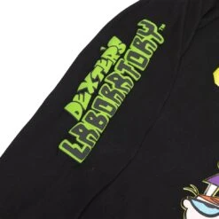 BAIT X Dexter's Laboratory Men BAIT Logo Long Sleeve Tee (black) -Our Apparel Shop badexlablsteebk 5