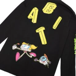 BAIT X Dexter's Laboratory Men BAIT Logo Long Sleeve Tee (black) -Our Apparel Shop badexlablsteebk 9