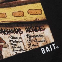 BAIT X Marvel Men Deadpool Chimichanga Crewneck Sweater (black) -Our Apparel Shop badplchimicrwbk 2