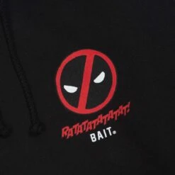 BAIT X Marvel Men Deadpool Ratatat Hoody (black) -Our Apparel Shop badpoolrathdybk 2