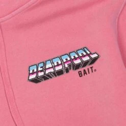 BAIT X Marvel Men Deadpool Unicorn Pigment Dyed Hoody (pink) -Our Apparel Shop badpoolunihdypk 2