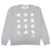 BAIT X Felix The Cat Men Expressions Crewneck Sweater (gray) -Our Apparel Shop bafelixespcrgr 1