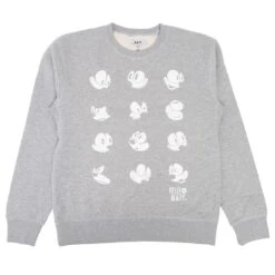BAIT X Felix The Cat Men Expressions Crewneck Sweater (gray)