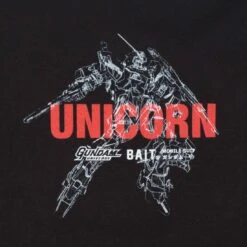 BAIT X Gundam Universe Men Unicorn Gundam Long Sleeve Tee (black) -Our Apparel Shop bagundguuclstbk 2