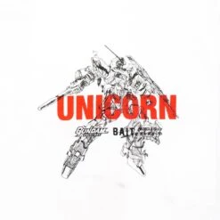 BAIT X Gundam Universe Men Unicorn Gundam Long Sleeve Tee (white) -Our Apparel Shop bagundguuclstwh 2