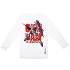 BAIT X Gundam Universe Men Unicorn Gundam Long Sleeve Tee (white) -Our Apparel Shop bagundguuclstwh 3