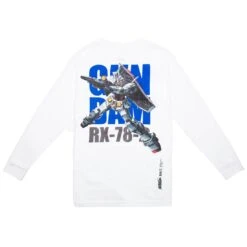 BAIT X Gundam Universe Men RX-78-2 Gundam Long Sleeve Tee (white) -Our Apparel Shop bagundrx782lstwh 3