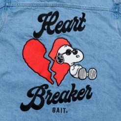 BAIT X Snoopy Mens Heartbreaker Denim Jacket (blue / Denim) -Our Apparel Shop bahrtjckdenim 6