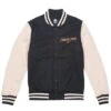BAIT X Jurassic Park Men Classic Varsity Jacket (brown / Sand) -Our Apparel Shop bajpvarsitysnd 1