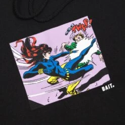 BAIT X Marvel Comics Men Black Widow Hoody (black) -Our Apparel Shop bamcblkwdwhblk 2