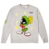 BAIT X Marvin The Martian Men Stars Crewneck Sweater (gray) -Our Apparel Shop bammstarscrwgr 1