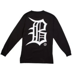 BAIT Men Old B Long Sleeve Tee (black) -Our Apparel Shop baoldblslblk 4