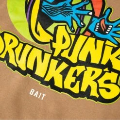 BAIT X Punk Drunkers Men Japanese Man Hoody (brown / Sand) -Our Apparel Shop bapdjamanhdysnd 4
