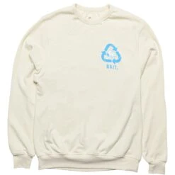 BAIT X Snoopy X Upcycle Men Recycle Crew Sweater (white / Off White)