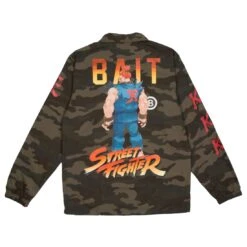 BAIT X Street Fighter Men Akuma Stance Jacket (camo) -Our Apparel Shop basfkumcoachcam 3