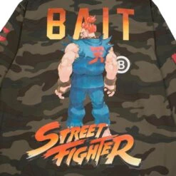 BAIT X Street Fighter Men Akuma Stance Jacket (camo) -Our Apparel Shop basfkumcoachcam 4