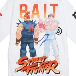 BAIT X Street Fighter Men Akuma Versus Ryu Stance Long Sleeve Tee (white) -Our Apparel Shop basfkumlsteewht 3