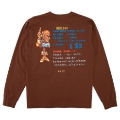 BAIT X Street Fighter Men Select Your Fighter Dhalsim Long Sleeve Tee (brown) -Our Apparel Shop basfselectdhabr 4