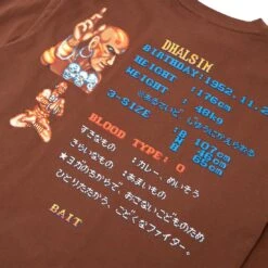 BAIT X Street Fighter Men Select Your Fighter Dhalsim Long Sleeve Tee (brown) -Our Apparel Shop basfselectdhabr 7