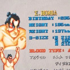 BAIT X Street Fighter Men Select Your Fighter E Honda Long Sleeve Tee (gray) -Our Apparel Shop basfselecthongr 5