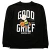 BAIT X Snoopy Men Good Grief Athletics Crewneck Sweater (black) -Our Apparel Shop basnpggriefcrbk 1