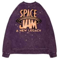 BAIT X Space Jam A New Legacy Men Marvin Legacy Crewneck Sweater (purple / Washed) -Our Apparel Shop basp2marvcrwpur 5