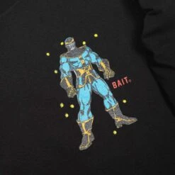 BAIT X Marvel Thanos Men Power Stance Glow In The Dark Long Sleeve Tee (black) -Our Apparel Shop bathanospslstbk 2