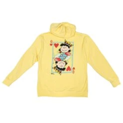 BAIT X Snoopy Women Queen Of Hearts Hoody (yellow) -Our Apparel Shop bawmnqueenhdyye 3