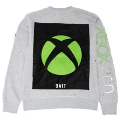 BAIT X XBOX Men Crew Neck (gray / Heather) -Our Apparel Shop baxboxcrewswhgr 6