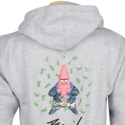 BAIT X SpongeBob Patrick Zip Hoody (gray / Heather) -Our Apparel Shop bazhpatrckv1gry thum5 44104