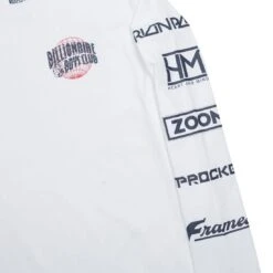 Billionaire Boys Club Men World Tour Long Sleeve Tee (white) -Our Apparel Shop bb8818309wht 2