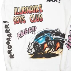 Billionaire Boys Club Men BB Roarr Crew Sweater (white / Snow White) -Our Apparel Shop bb8911313wht 3