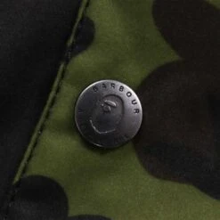 Barbour X Bape Men Camo Rain Wax Jacket (black) -Our Apparel Shop bvmwx1895bk11 4 1