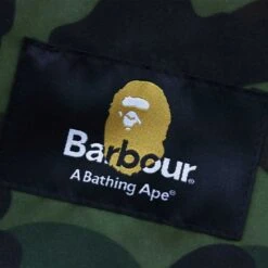 Barbour X Bape Men Camo Rain Wax Jacket (black) -Our Apparel Shop bvmwx1895bk11 7
