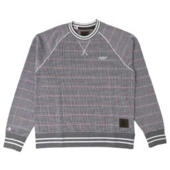 Converse X Todd Snyder Men Plaid PO Crew (gray / Dark Sapphire Houndstooth)