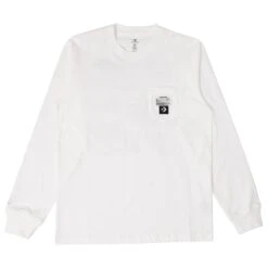 Converse X Joshua Vides Men Long Sleeve Pocket Tee (white)