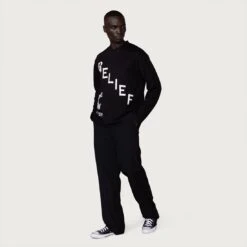 Honor The Gift Men Belief Long Sleeve Tee (black) -Our Apparel Shop hgg220442blk 8