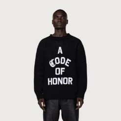 Honor The Gift Men Code Of Honor Sweater (black) -Our Apparel Shop hgg220454blk 3