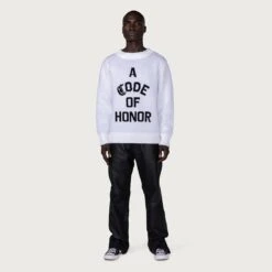 Honor The Gift Men Code Of Honor Sweater (white) -Our Apparel Shop hgg220454wht 4